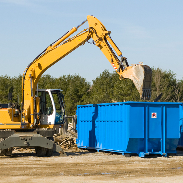 can i choose the location where the residential dumpster will be placed in Duncan Falls OH